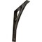 Ekena Millwork Galveston Wrought Iron Bracket, (Triple center brace), Antiqued Warm Silver 2"W x 12"D x 15"H BKTM02X12X15TGLAWS - alternate 1